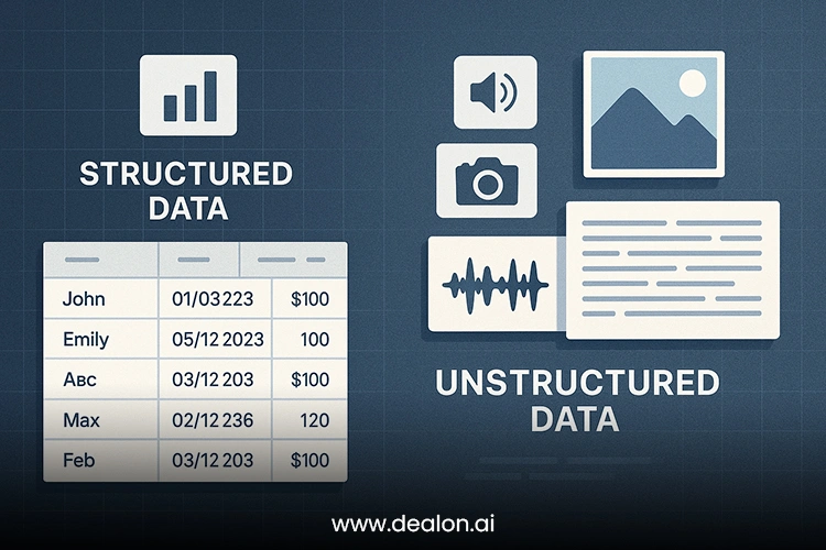 Data Requirements: Structured vs. Unstructured Data