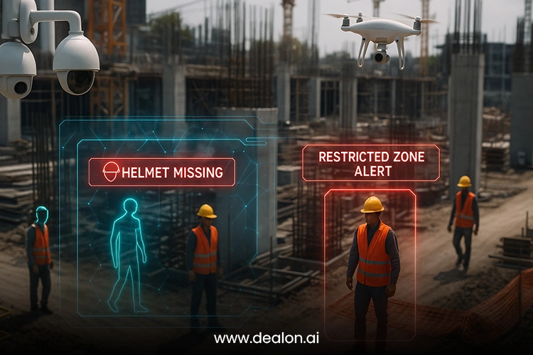 AI-Driven Construction Site Observations