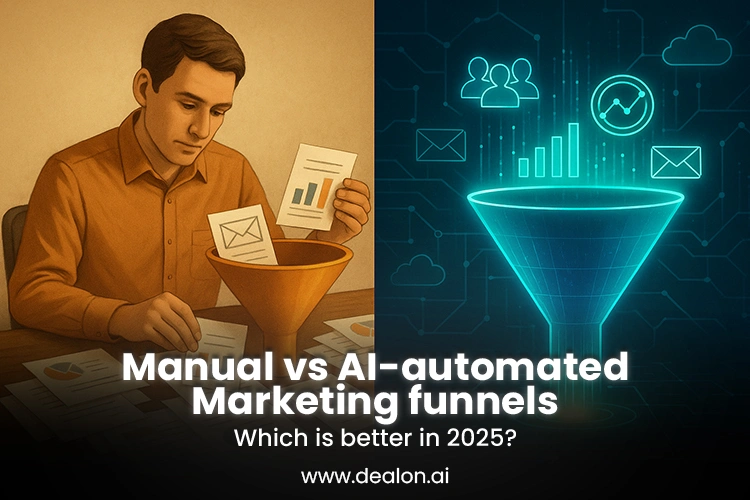 Manual Marketing funnels versus AI-automated