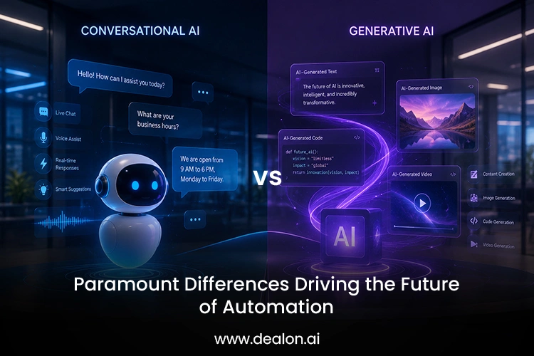 Conversational AI vs Generative AI